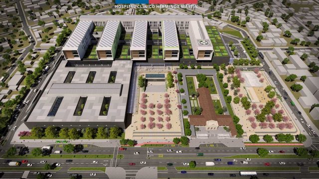 foto de la maqueta virtual del Nuevo Hospital de Ñuble